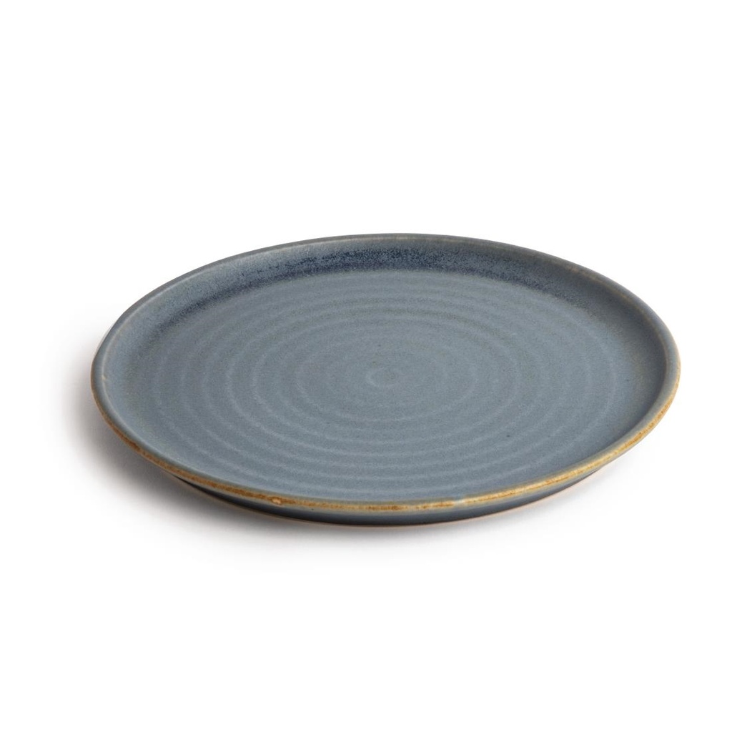 Assiettes plates granit bleu Olympia Canvas 26,5 cm  (Lot de 6)
