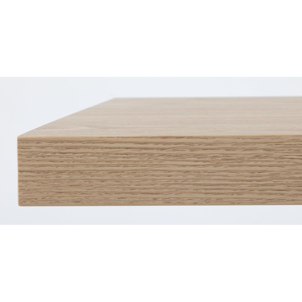 Plateau de table carré Bolero 700mm effet bois clair