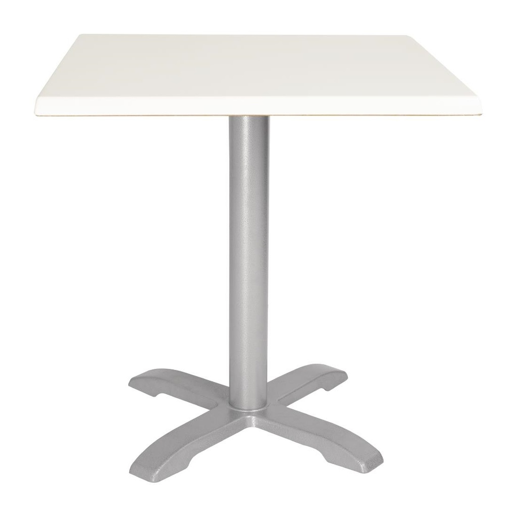 Plateau de table carré Bolero blanc 700mm