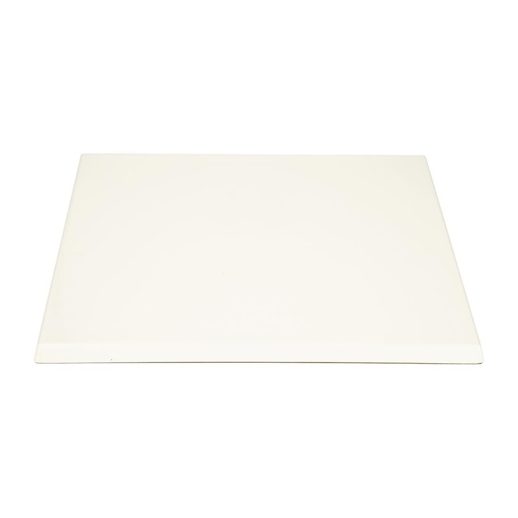 Plateau de table carré Bolero blanc 700mm