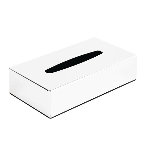 [CF121] Boîte à mouchoirs rectangulaire Bolero chrome brillant