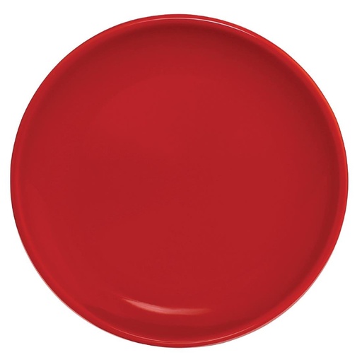 [CG352] Assiette plate rouge Olympia Café 205mm (Lot de 12)