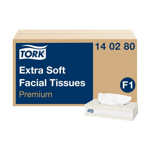 [CH571] Boîtes rectangulaires de mouchoirs extra doux 2 plis Tork Premium 2 plis (30x100)