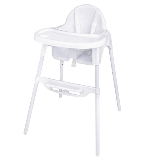 [CY599] Chaise haute bébé Bolero blanc brillant