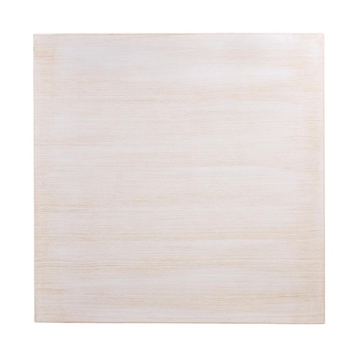 [CY951] Plateau de table carré pré-percé vintage blanc Bolero 700mm