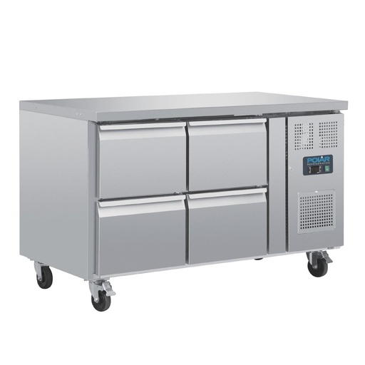 [DA547] Table réfrigérée GN 1/1 ventilée 4 tiroirs Polar Série U