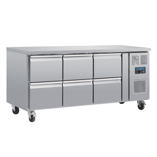 [DA548] Table réfrigérée GN 1/1 ventilée 6 tiroirs Polar Série U