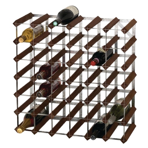 [DN634] Casier à vin 42 bouteilles bois foncé