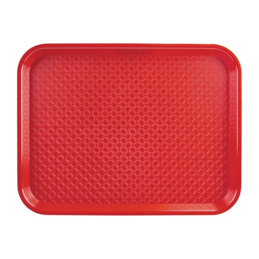 [DP213] Plateau fast food en plastique Olympia Kristallon rouge