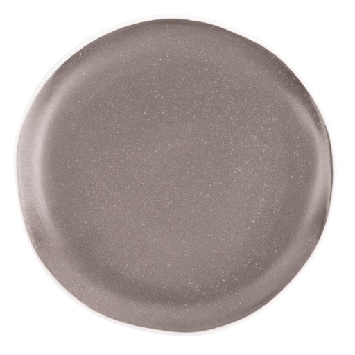 [DR815] Assiettes plates grises Chia Olympia 20,5 cm (x6)