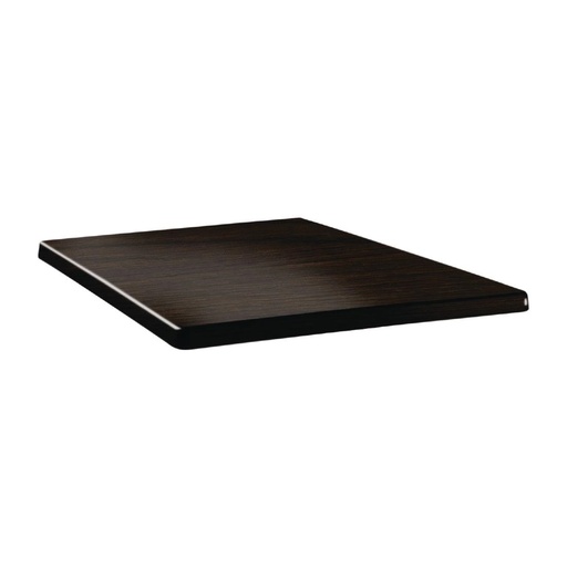 [DR923] Plateau de table carré Topalit Classic Line 70x70cm wengé