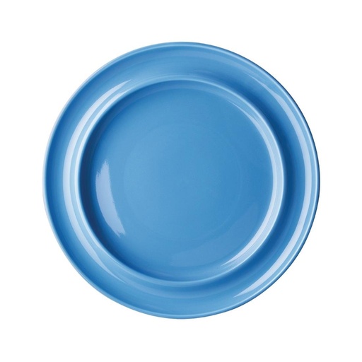 [DW141] Assiettes bord surélevé Heritage Olympia bleues 253mm (lot de 4)