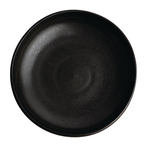 [FA320] Assiettes creuses calottes noir mat Olympia Canvas 23 cm 
