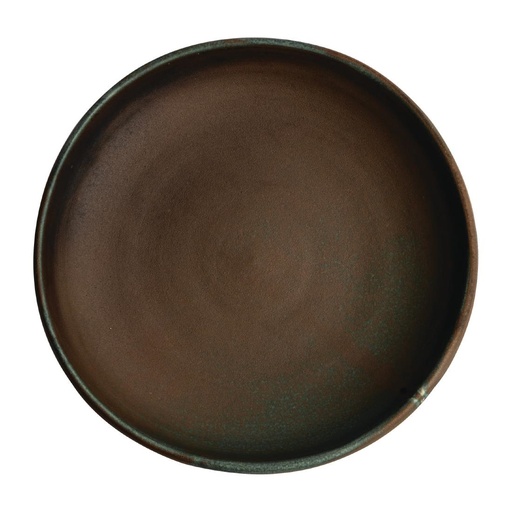 [FA327] Assiettes creuses calottes vert bronze Olympia Canvas 23 cm 