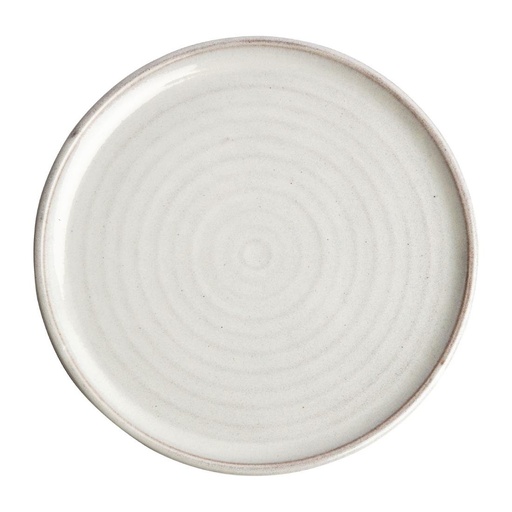 [FA331] Assiettes plates blanc Murano Olympia Canvas 26,5 cm  (Lot de 6)