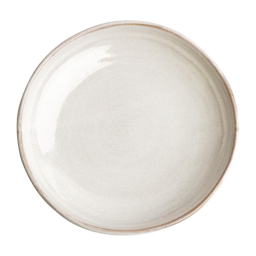 [FA334] Assiettes creuses calottes blanc Murano Olympia Canvas 23 cm 