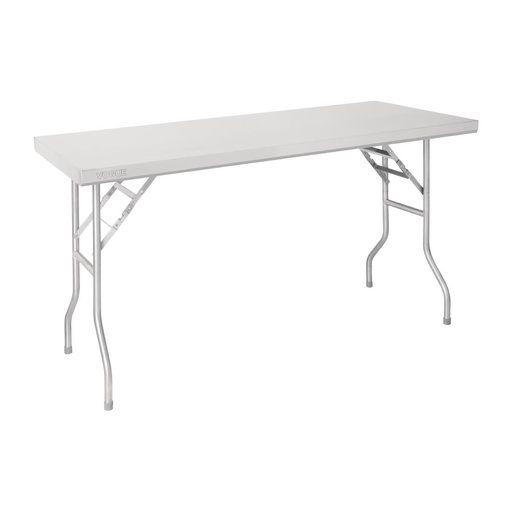 [FN288] Table de travail pliante inox Vogue 1220x610x780mm