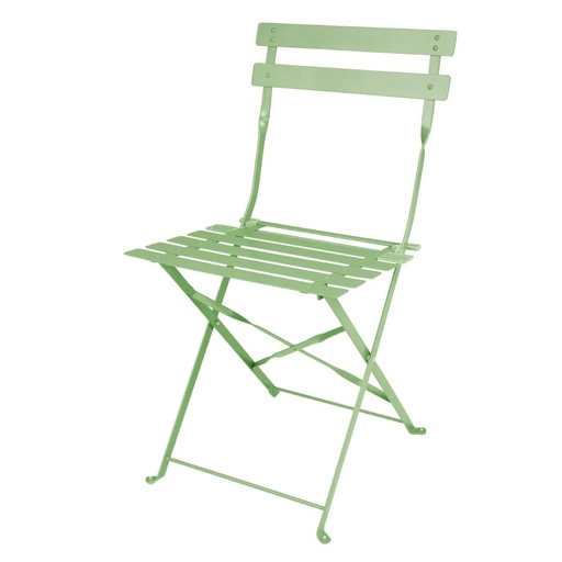 [FT270] Chaises de terrasse pliantes en acier Bolero vert clair (Lot de 2)
