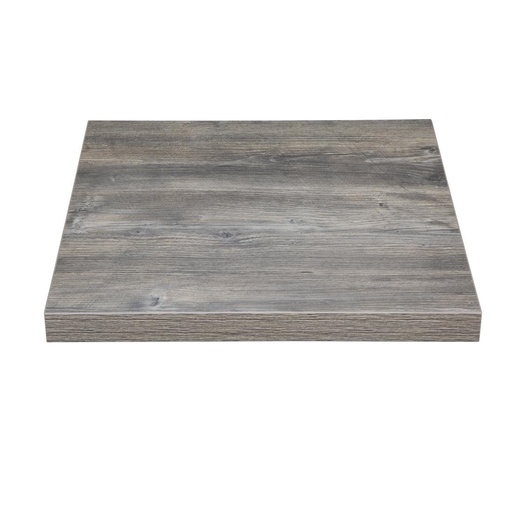 [FT290] Plateau de table carré pré-percé en mélamine Bolero gris 600 mm