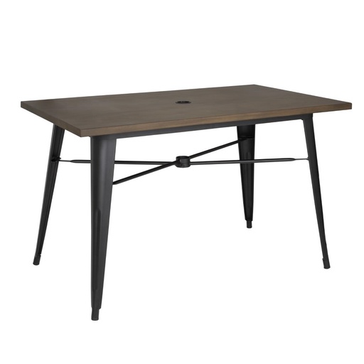 [FT955] Table d'extérieur Bolero 120x76x75cm bois noir