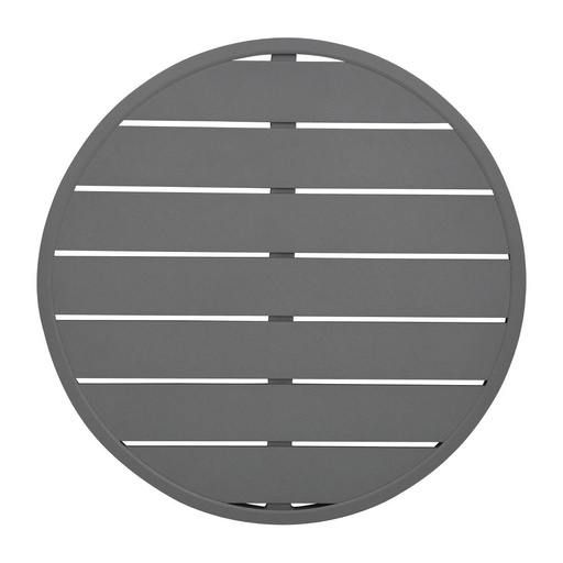 [FX037] Plateau de table rond en aluminium Bolero gris foncé 580 mm
