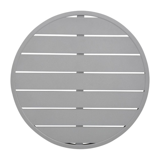 [FX038] Plateau de table rond en aluminium Bolero gris clair 580 mm