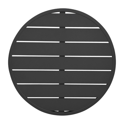 [FX039] Plateau de table rond en aluminium Bolero noir 580 mm