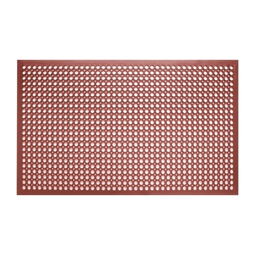 [GF017] Tapis en caoutchouc anti-dérapant et anti-fatigue Jantex rouge 1500 x 900mm