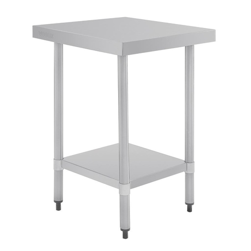 [GJ500] Table en acier inoxydable sans rebord Vogue 600 x 700mm
