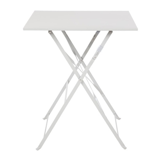 [GK988] Table de terrasse carrée en acier Bolero grise 600mm