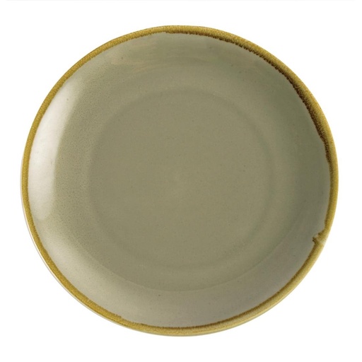 [GP475] Assiette plate ronde couleur mousse Olympia Kiln 280mm (Lot de 4)
