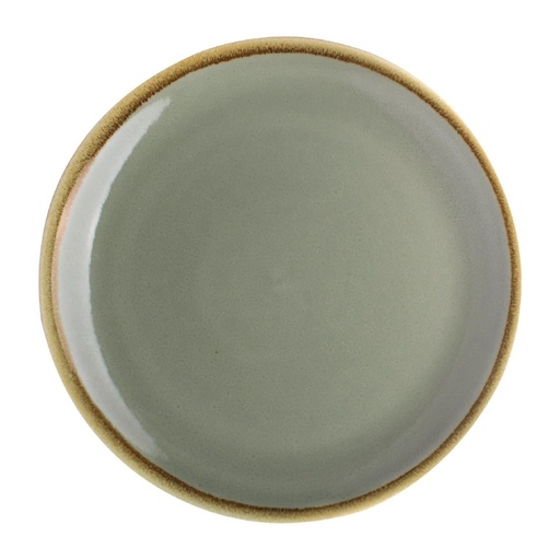 [SA283] Assiette plate ronde couleur mousse Kiln Olympia 230mm lot de 6