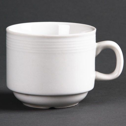 [U084] Tasse à thé empilable Linear 20cl Olympia (Lot de 12)