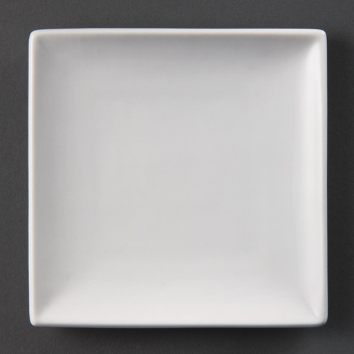 [U153] Assiettes carrées blanches Olympia Whiteware 140mm (lot de 12)