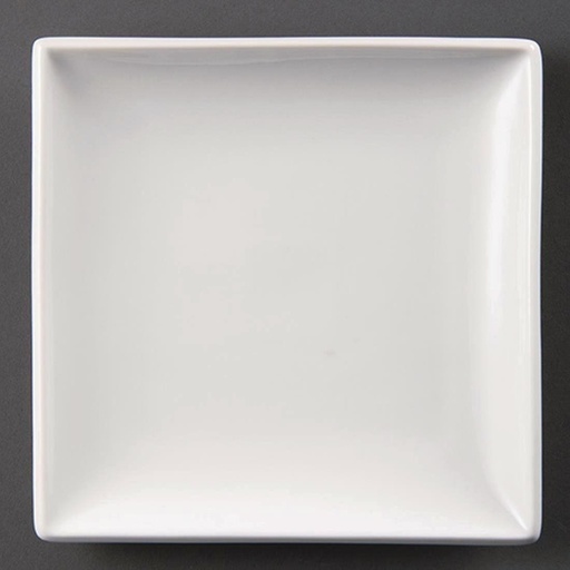 [U156] Assiettes carrées blanches Olympia Whiteware 295mm (lot de 6)