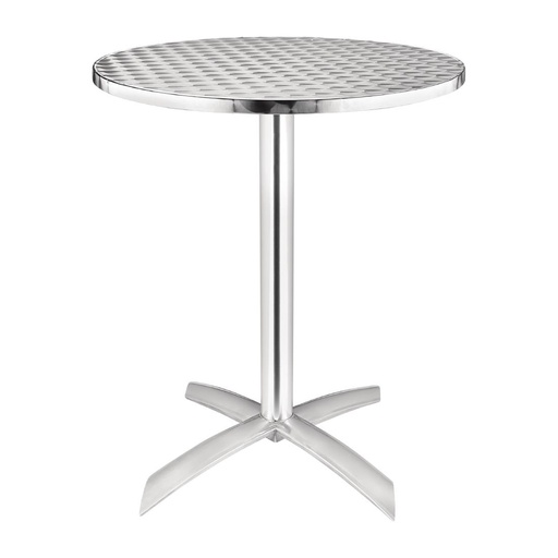 [U423] Table à plateau basculant en acier inoxydable Bolero