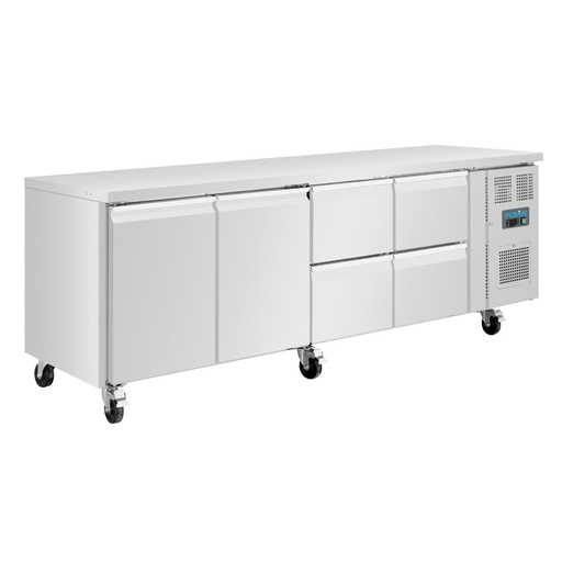 [UA021] Table réfrigérée positive 2 portes 4 tiroirs Polar Série U 476L