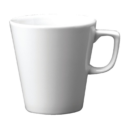 [W002] Mugs café Latte blancs Churchill Whiteware 340ml (lot de 12)