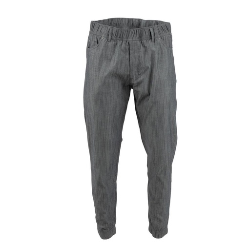 [BB300-M] Pantalon de cuisine Works Urban Jogger 257 à fines rayures noires et blanches M