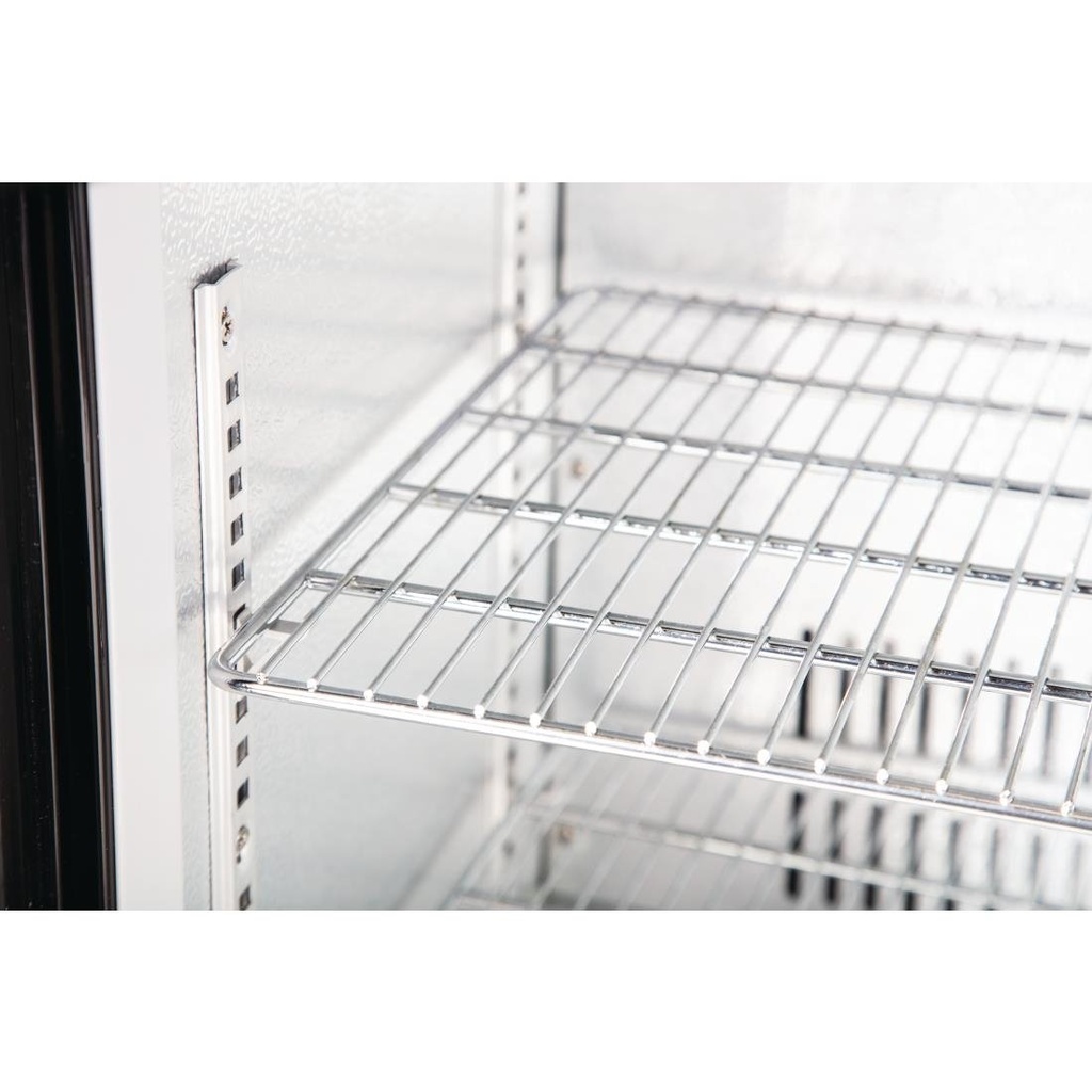 Arrière-bar trois portes pivotantes Polar Série G noir 330L