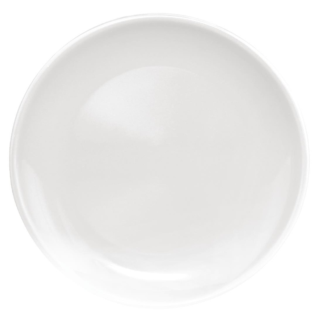 Assiette plate blanche Olympia Café 205mm (Lot de 12)