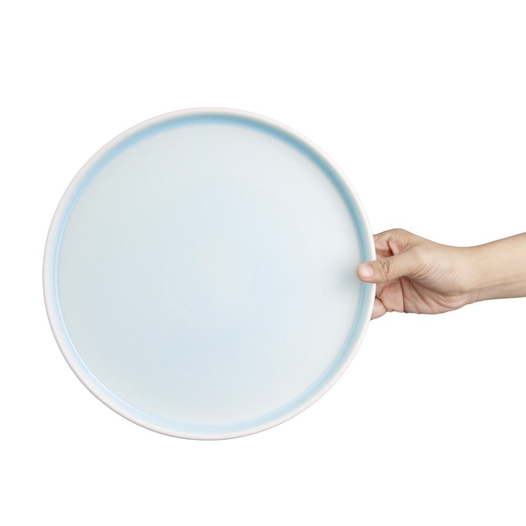 Assiettes Olympia Fondant bleues 270mm (lot de 4)