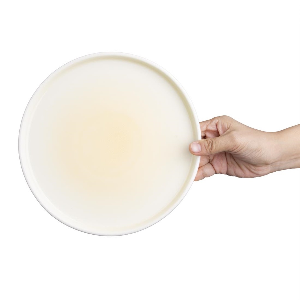 Assiettes Olympia Fondant jaunes 215mm (lot de 6)