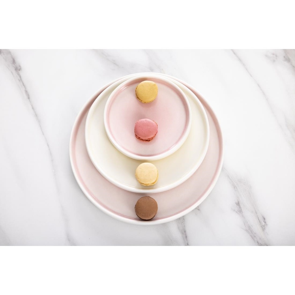 Assiettes Olympia Fondant jaunes 215mm (lot de 6)