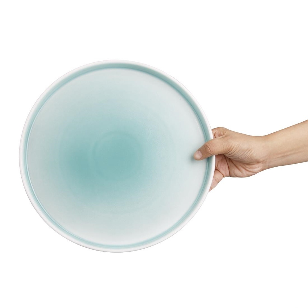 Assiettes Olympia Fondant vertes 270mm (lot de 4)