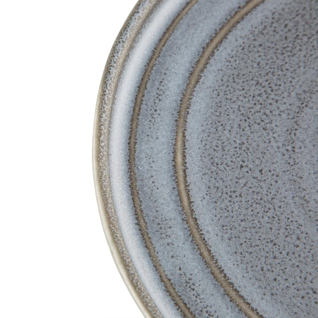 Assiettes plates rondes Olympia Cavolo anthracite 270mm (lot de 4)