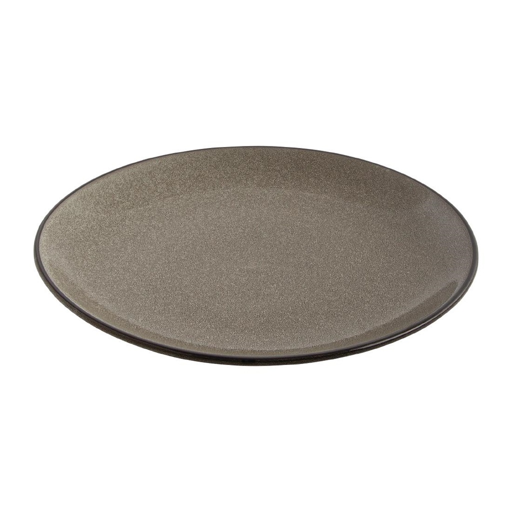 Assiettes plates rondes Olympia Mineral 280mm