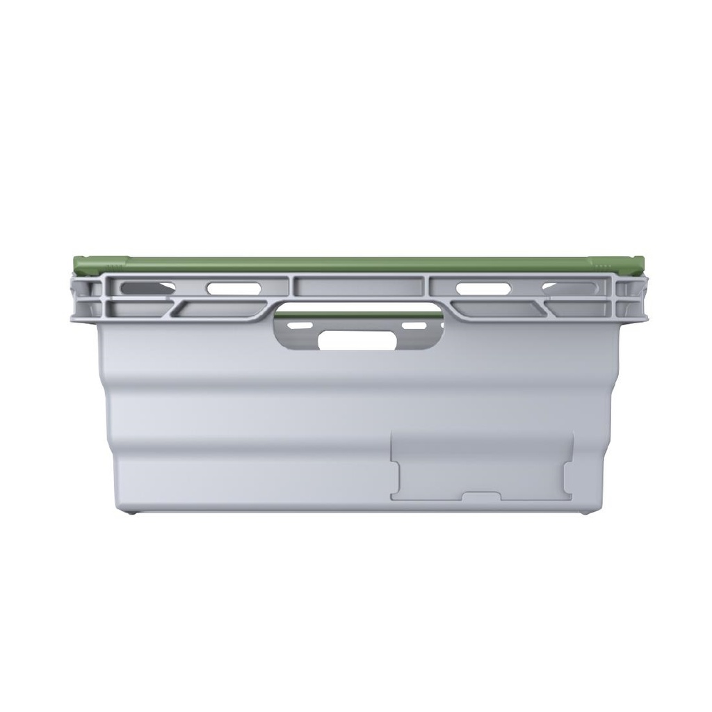 Bac gerbable en polypropylène gris Maxinest 35L