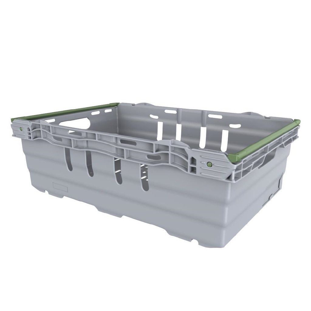 Bac gerbable en polypropylène gris Maxinest 35L