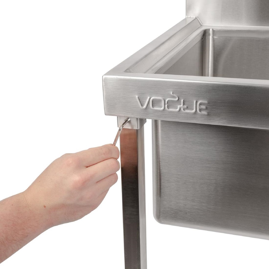 Bac vide seaux en acier inoxydable Vogue